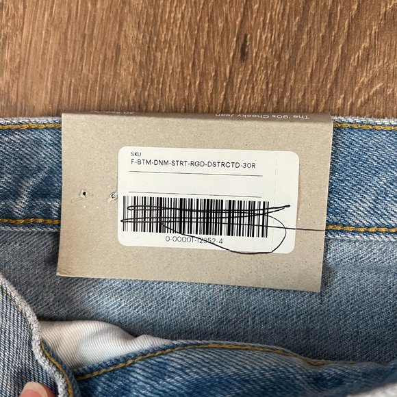 NEW Everlane The ’90s Cheeky Jean Raw Hem Sz 30 - Picture 7 of 12